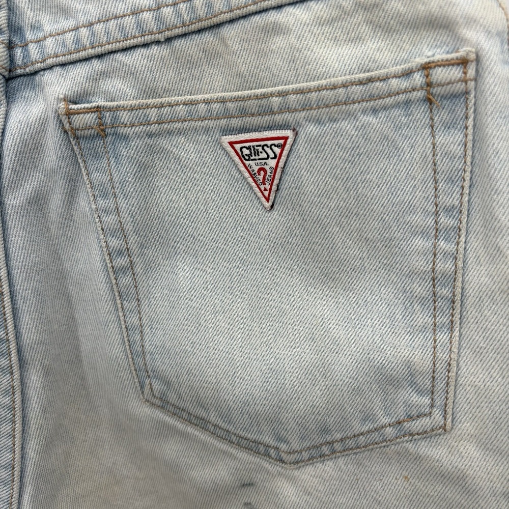 Guess Jean Shorts Womens Size 26 Blue Cut Off‎ Daisy Dukes Cotton 3" - Picture 4 of 6